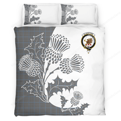 Gladstone Tartan Crest Bedding Set - Thistle Style