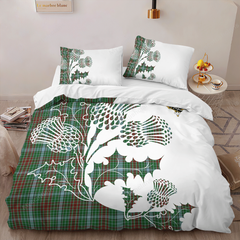 Gayre Tartan Crest Bedding Set - Thistle Style