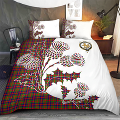 Gow Tartan Crest Bedding Set - Thistle Style