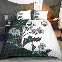 Gunn Tartan Crest Bedding Set - Thistle Style