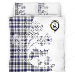 Hannay Tartan Crest Bedding Set - Thistle Style