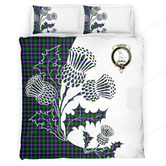 Hunter Tartan Crest Bedding Set - Thistle Style