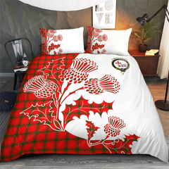 MacDonald (of Sleat) Tartan Crest Bedding Set - Thistle Style