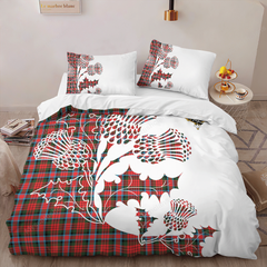 MacDuff Tartan Crest Bedding Set - Thistle Style