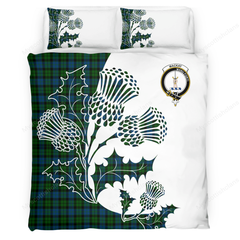 MacKay Tartan Crest Bedding Set - Thistle Style