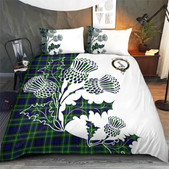 MacNeil of Colonsay Tartan Crest Bedding Set - Thistle Style