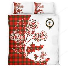 Maxtone Tartan Crest Bedding Set - Thistle Style