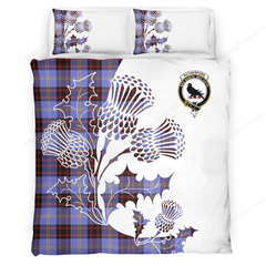 Rutherford Tartan Crest Bedding Set - Thistle Style