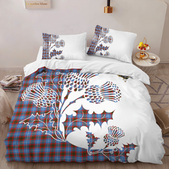 Skirving Tartan Crest Bedding Set - Thistle Style