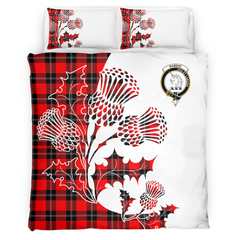 Ramsay Tartan Crest Bedding Set - Thistle Style