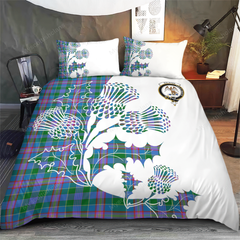 Ralston Tartan Crest Bedding Set - Thistle Style