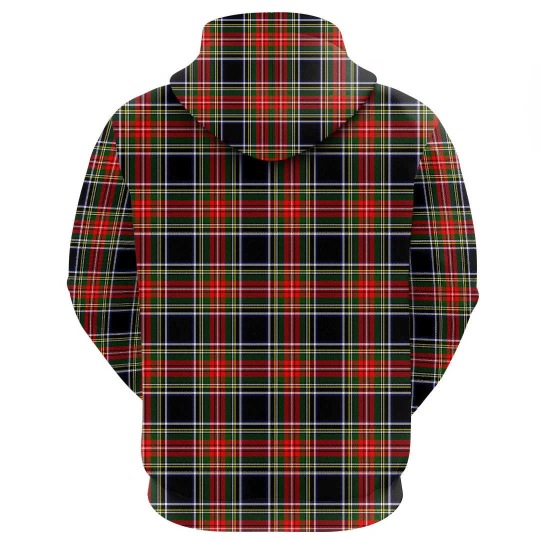 Stewart Black Tartan Hoodie