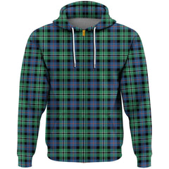 Rose Hunting Ancient Tartan Zipper Hoodie