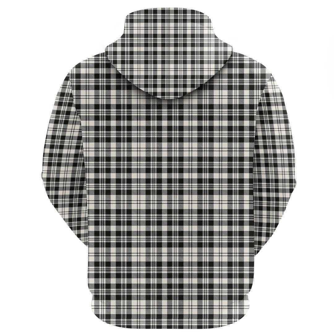 Scott Black & White Ancient Tartan Hoodie