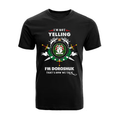 Doroshuk Tartan Crest T-shirt - I'm not yelling style