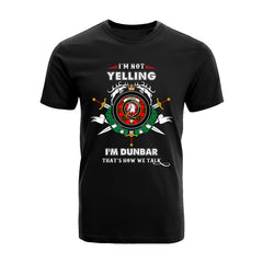 Dunbar Tartan Crest T-shirt - I'm not yelling style