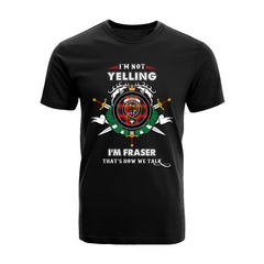 Fraser Tartan Crest T-shirt - I'm not yelling style