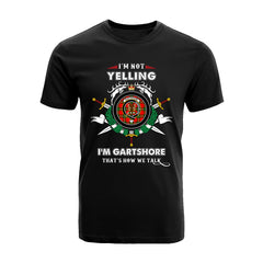 Gartshore Tartan Crest T-shirt - I'm not yelling style