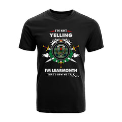 Learmonth Tartan Crest T-shirt - I'm not yelling style