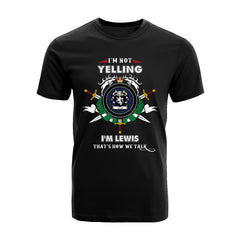 Lewis Tartan Crest T-shirt - I'm not yelling style