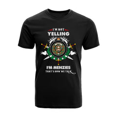 Menzies Tartan Crest T-shirt - I'm not yelling style