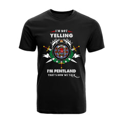 Pentland Tartan Crest T-shirt - I'm not yelling style