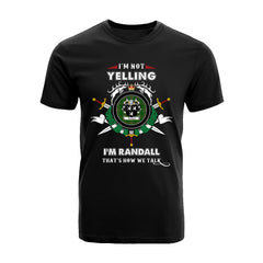 Randall Tartan Crest T-shirt - I'm not yelling style