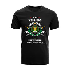 Turner Tartan Crest T-shirt - I'm not yelling style