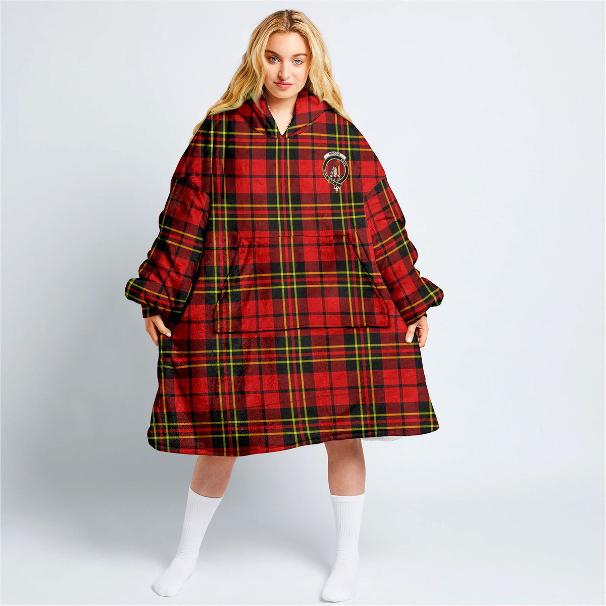 Brodie Modern Tartan Hoodie Blanket