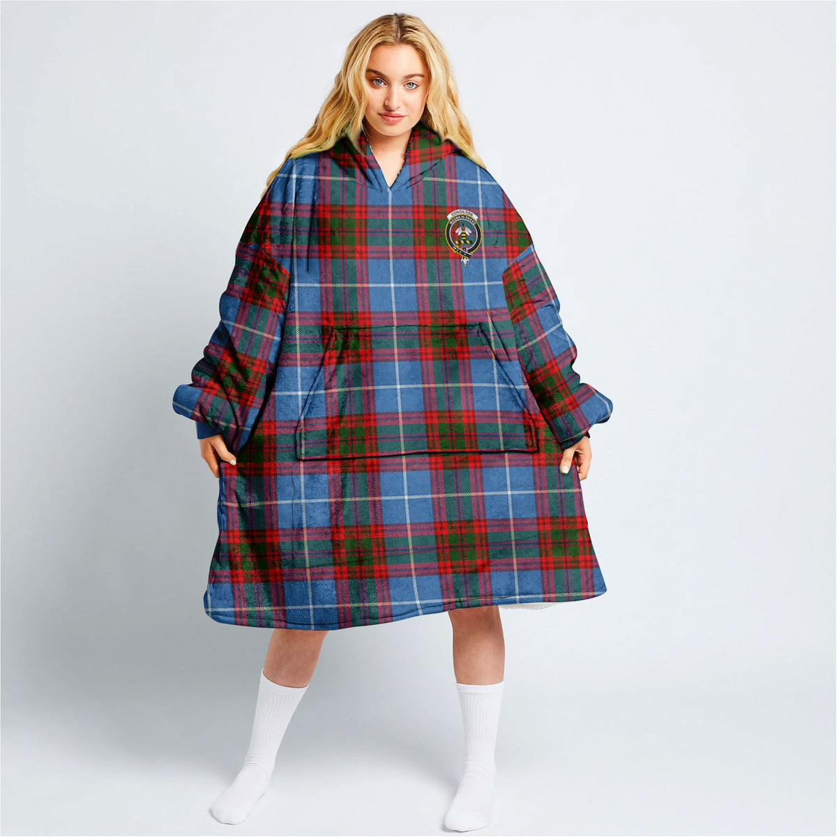 Congilton Tartan Hoodie Blanket