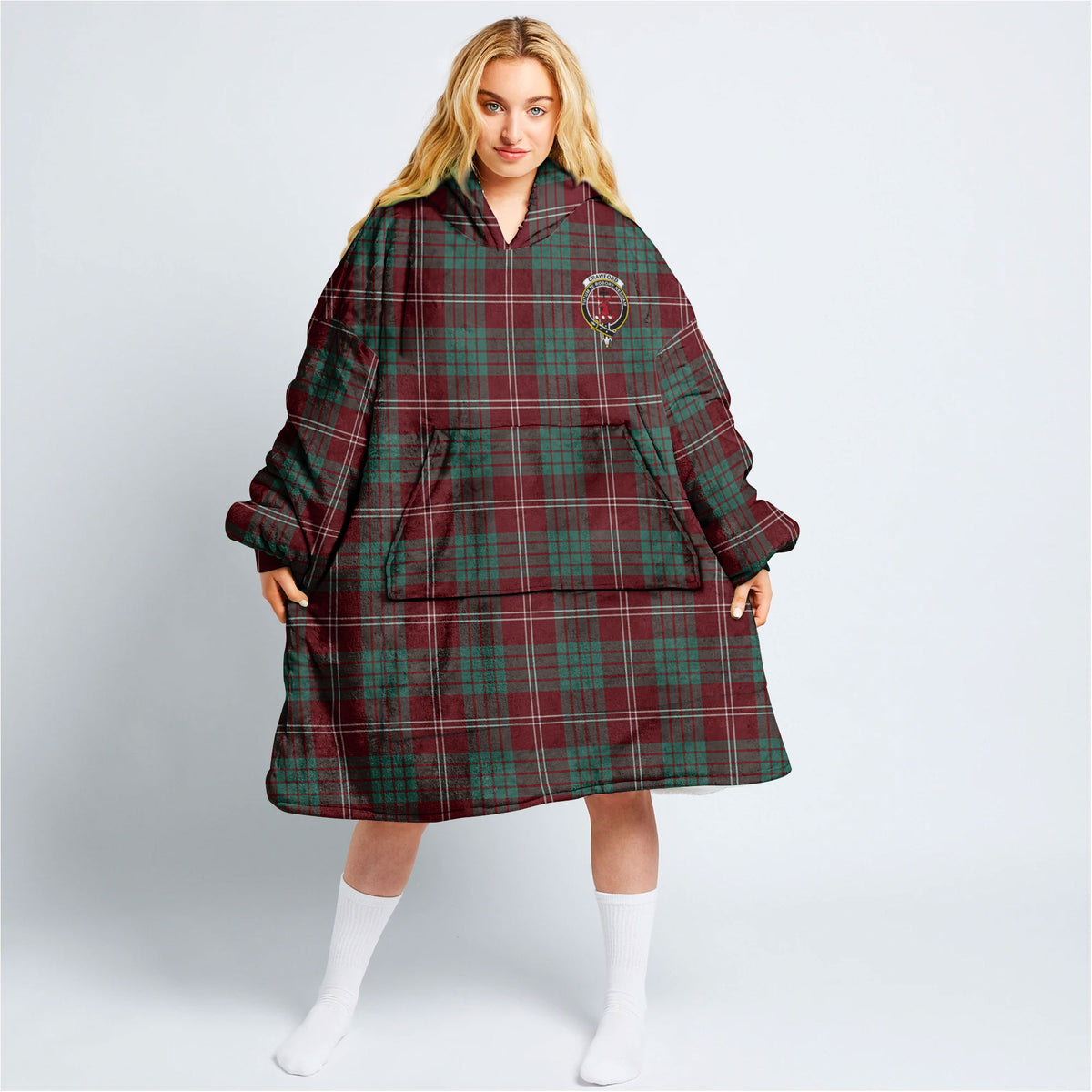 Crawford Modern Tartan Hoodie Blanket