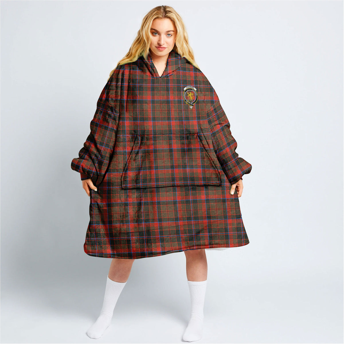 Cumming Hunting Weathered Tartan Hoodie Blanket