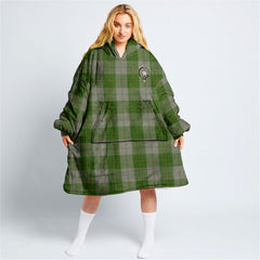 Cunningham Dress Green Dancers Tartan Hoodie Blanket