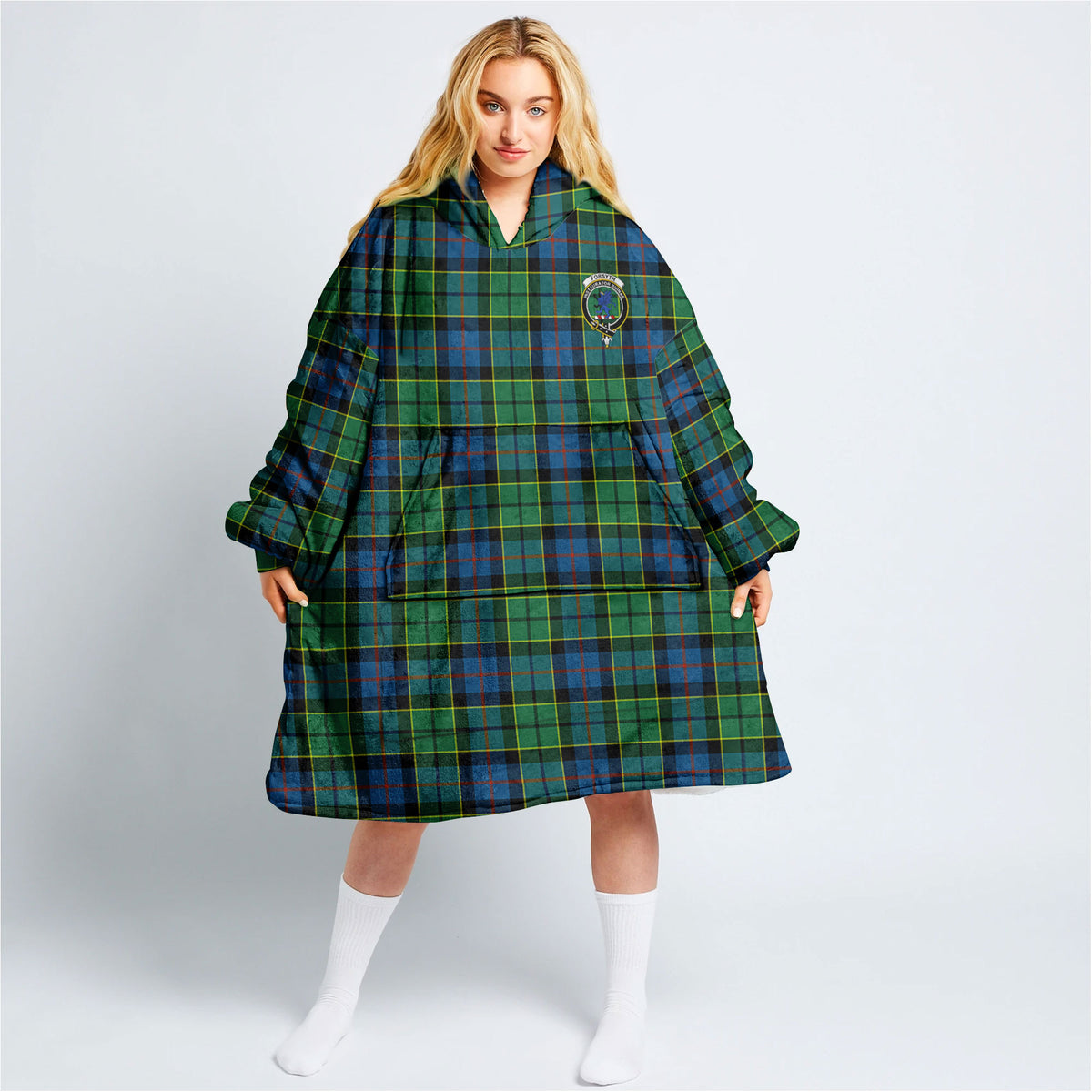 Forsyth Ancient Tartan Hoodie Blanket