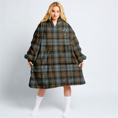 Gordon Weathered Tartan Hoodie Blanket