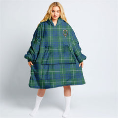 Hamilton Hunting Ancient Tartan Hoodie Blanket