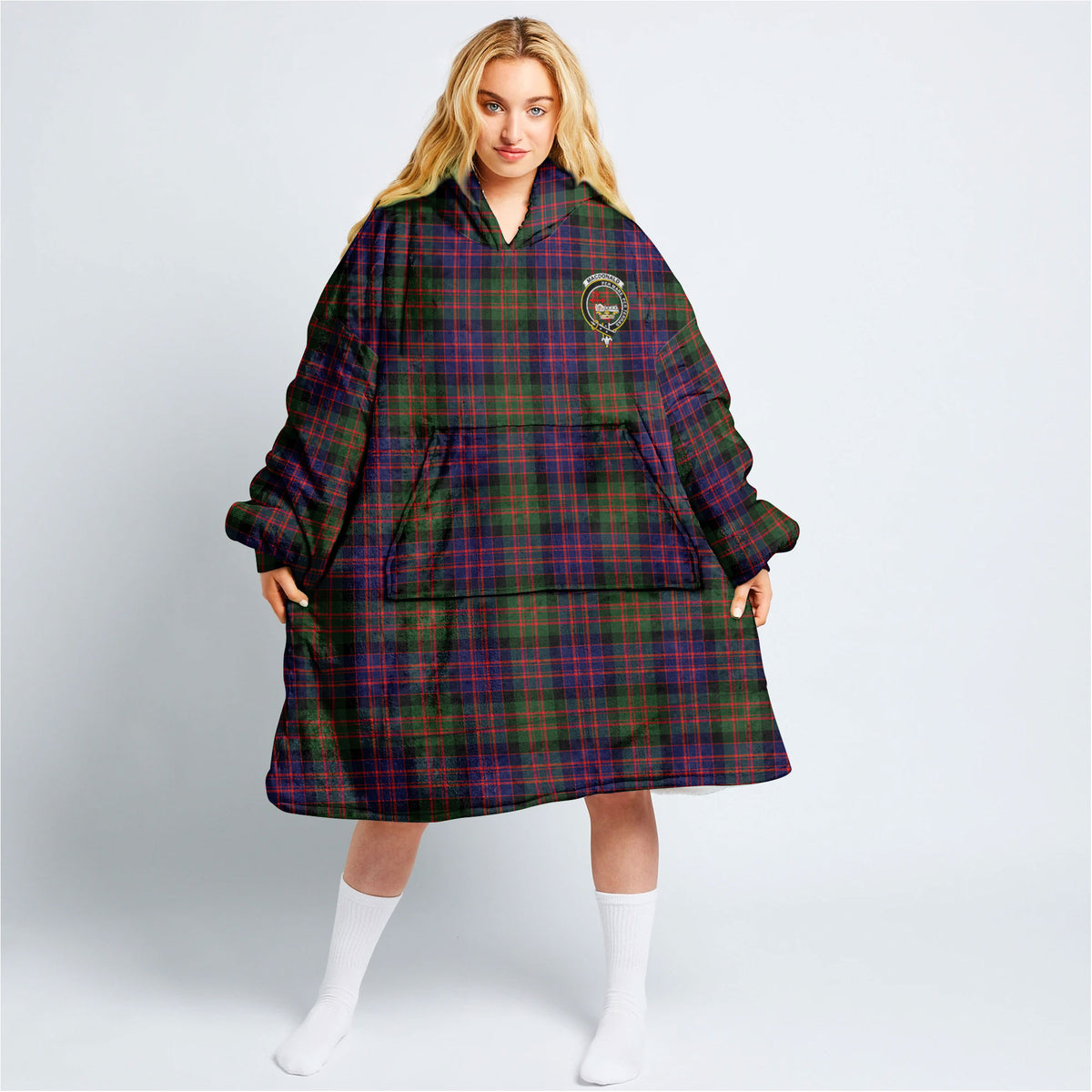 MacDonald Modern Tartan Hoodie Blanket