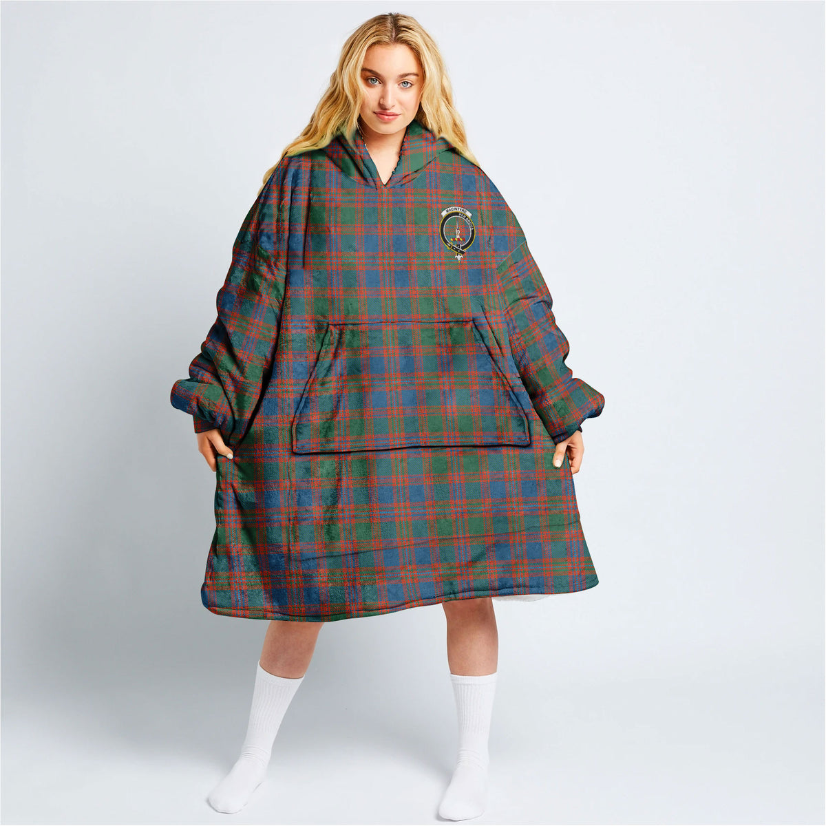 MacIntyre Ancient Tartan Hoodie Blanket