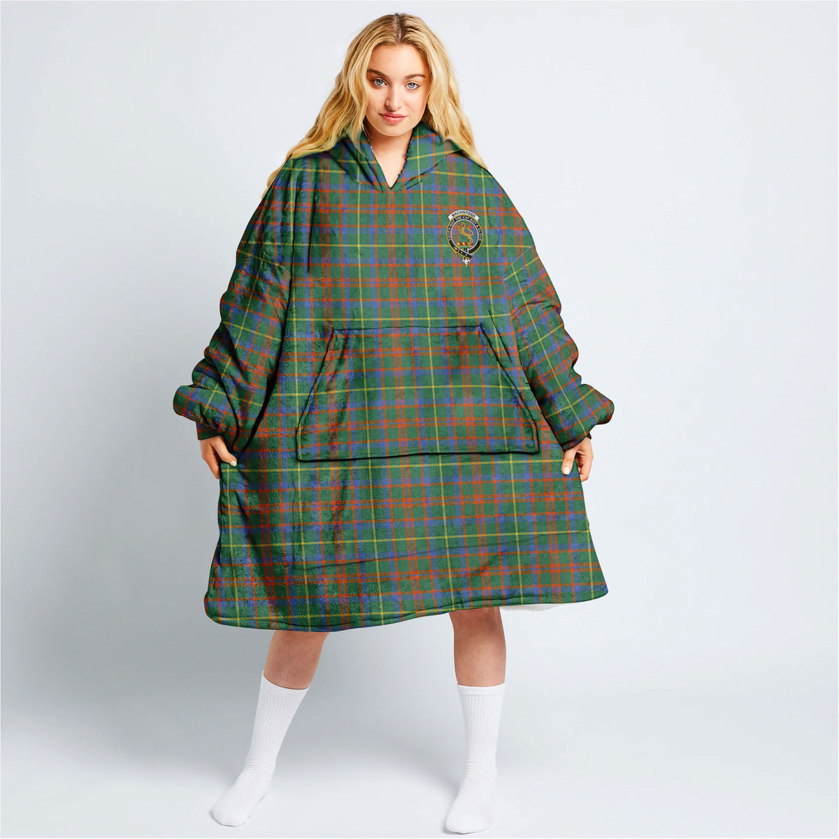 MacKintosh Hunting Ancient Tartan Hoodie Blanket