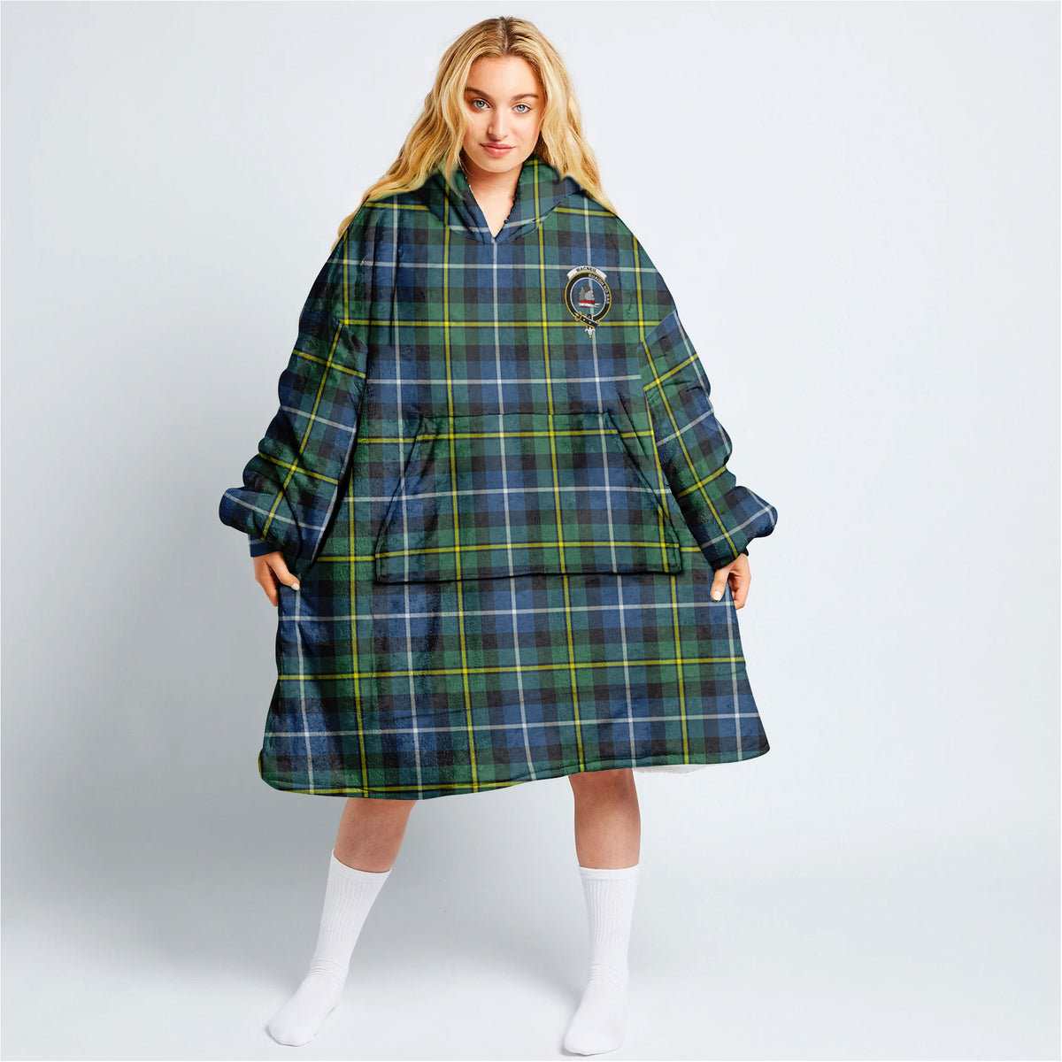 MacNeil of Barra Ancient Tartan Hoodie Blanket