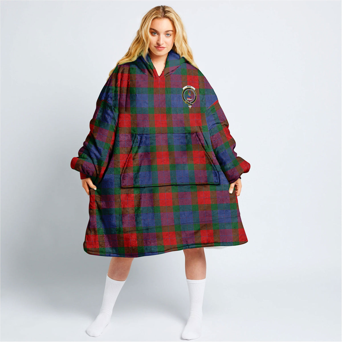 Mar Tartan Hoodie Blanket