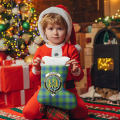 Johnson Ancient Tartan Crest Christmas Stocking