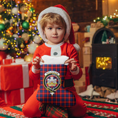 MacLachlan Modern Tartan Crest Christmas Stocking