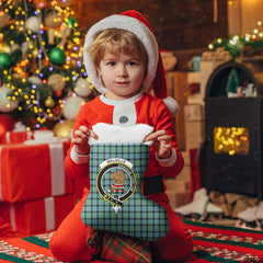 Melville Tartan Crest Christmas Stocking