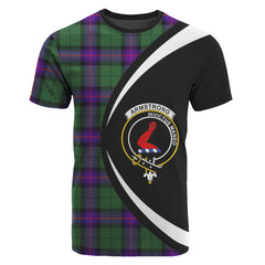 Armstrong Modern Tartan Crest T-shirt - Circle Style