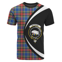 Bethune Modern Tartan Crest T-shirt - Circle Style