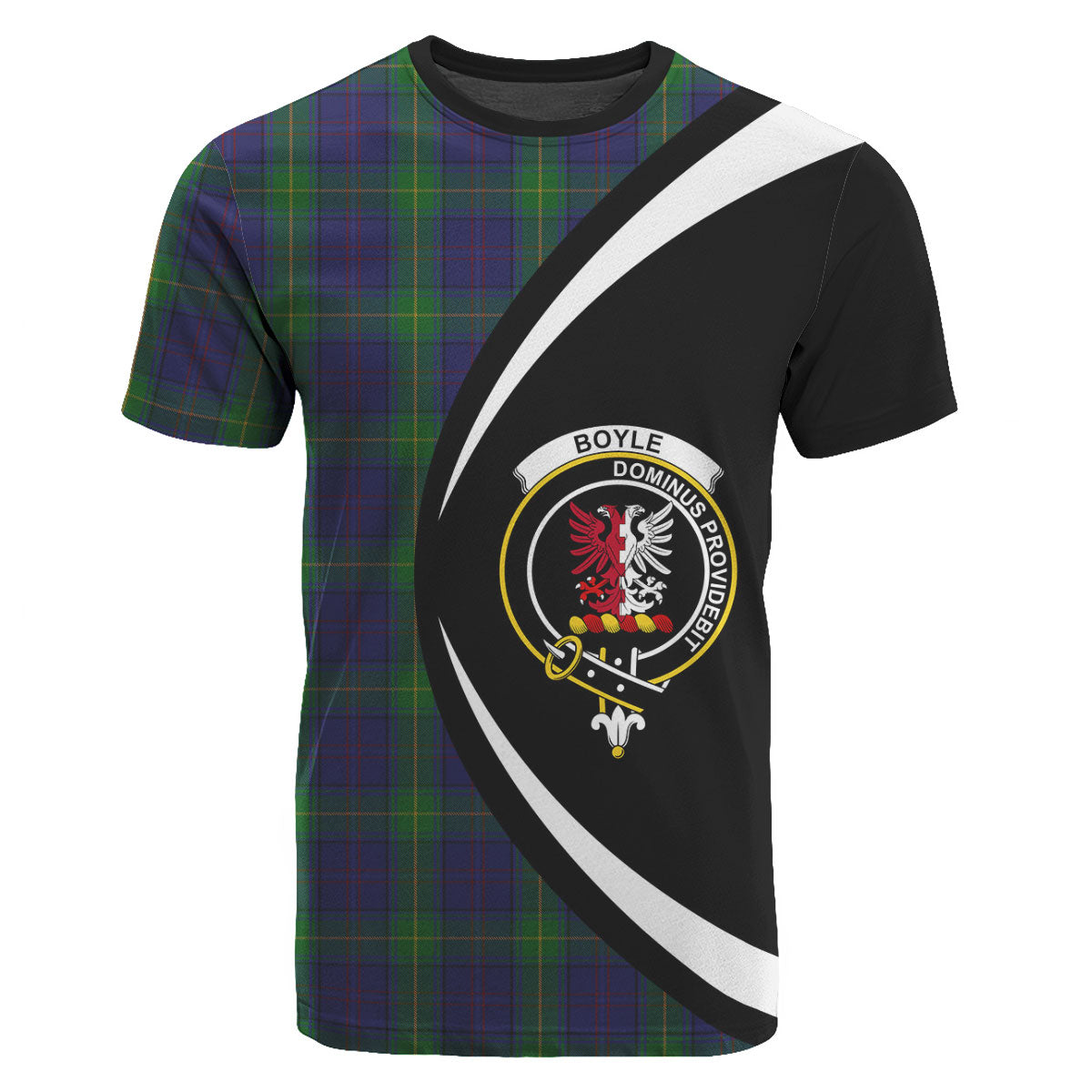 Boyle Tartan Crest T-shirt - Circle Style