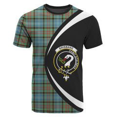 Brisbane Tartan Crest T-shirt - Circle Style