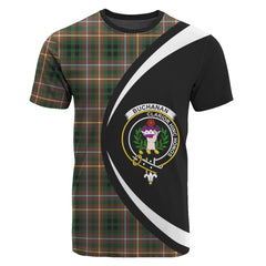 Buchanan Hunting Tartan Crest T-shirt - Circle Style