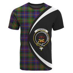 Cameron of Erracht Modern Tartan Crest T-shirt - Circle Style